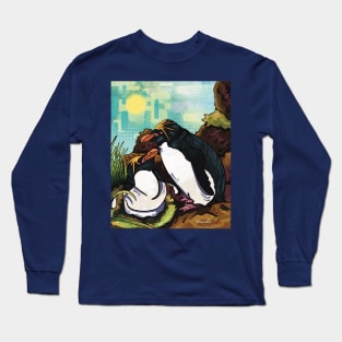 Macaroni Penguin Long Sleeve T-Shirt